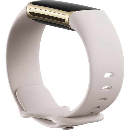 Fitbit Charge 5 aktiivisuusranneke (Lunar White/Soft Gold) - Gigantti  verkkokauppa