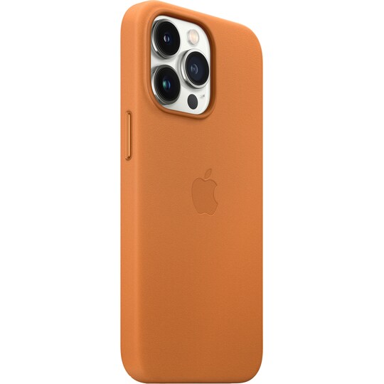 iPhone 13 Pro nahkainen suojakuori MagSafella (kullanruskea) - Gigantti  verkkokauppa