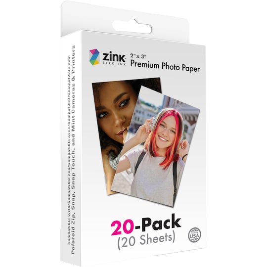 Polaroid ZINK Zero-Ink valokuvauspaperi 2” x 3” (20 kpl) - Gigantti  verkkokauppa