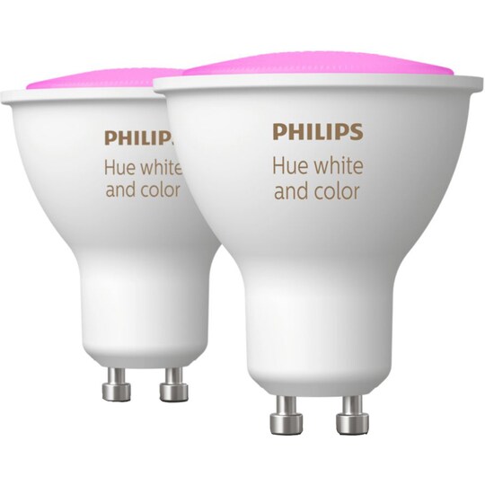 Philips Hue WCA 4,3 W lamppu GU10 (2 kpl) - Gigantti verkkokauppa