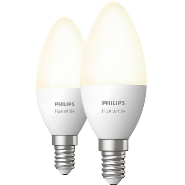 Philips Hue W 5,5W B39 lamppu E14 (2 kpl)