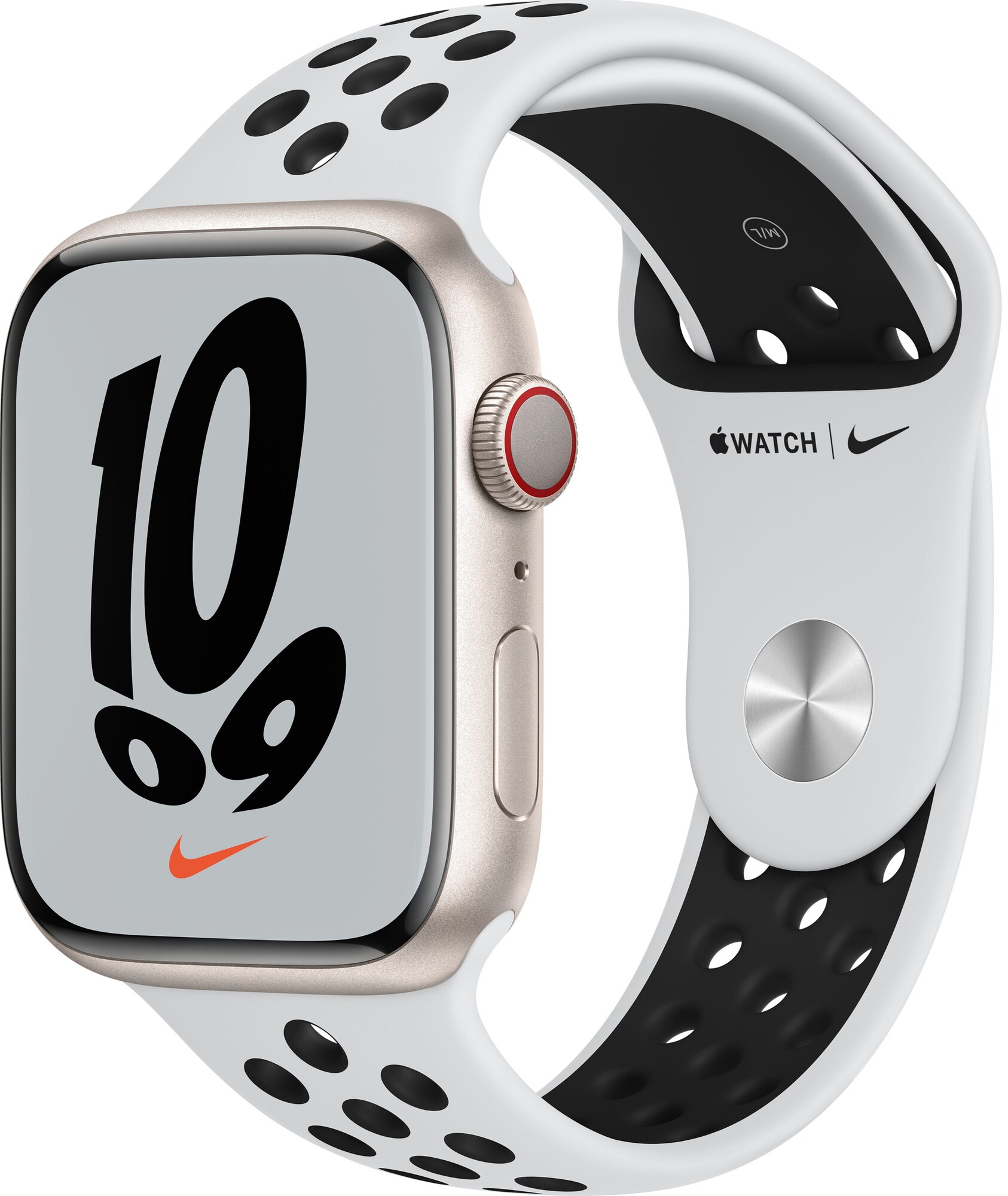 Apple Watch Series 7 Nike 45 mm eSIM (tähti.alu./p.plat. mus. urheilu) -  Gigantti verkkokauppa