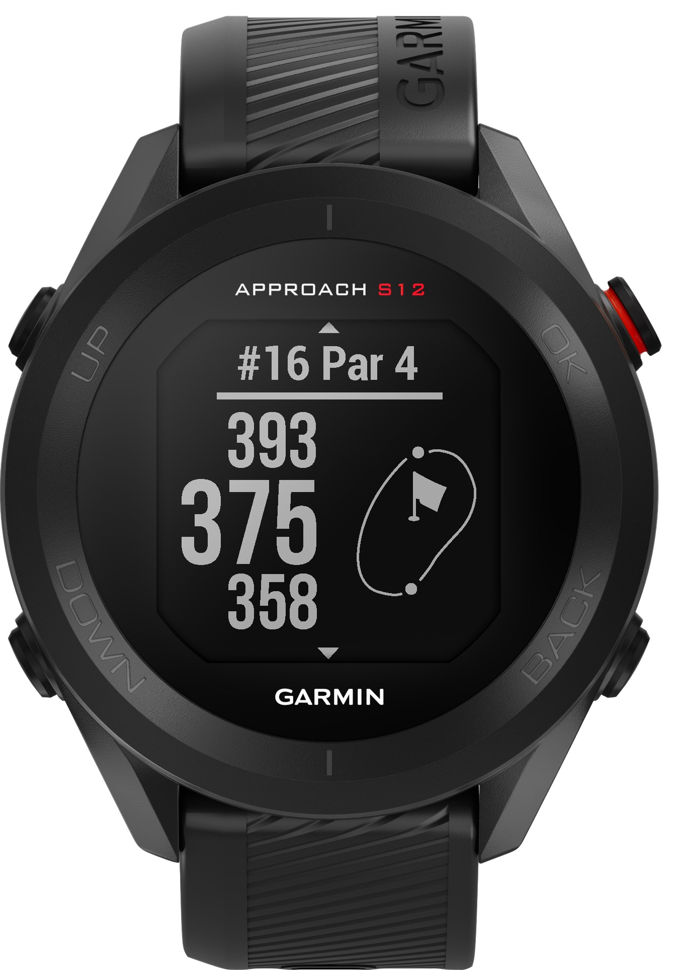 Garmin Approach S12 GPS golfkello (musta) - Gigantti verkkokauppa
