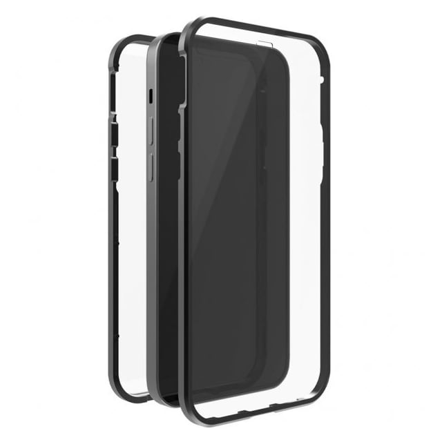 Black Rock iPhone 13 Pro Kuori 360° Real Glass Case Musta