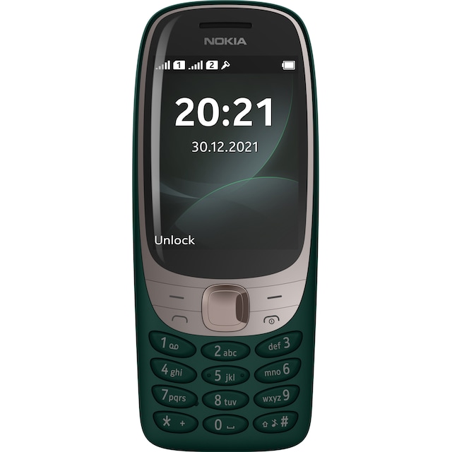 Nokia 6310 matkapuhelin (tummanvihreä) - Vain 2G