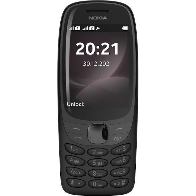 Nokia 6310 matkapuhelin (musta) - Vain 2G