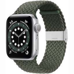 Punottu elastinen rannekoru Apple watch 6 (44mm) - Army