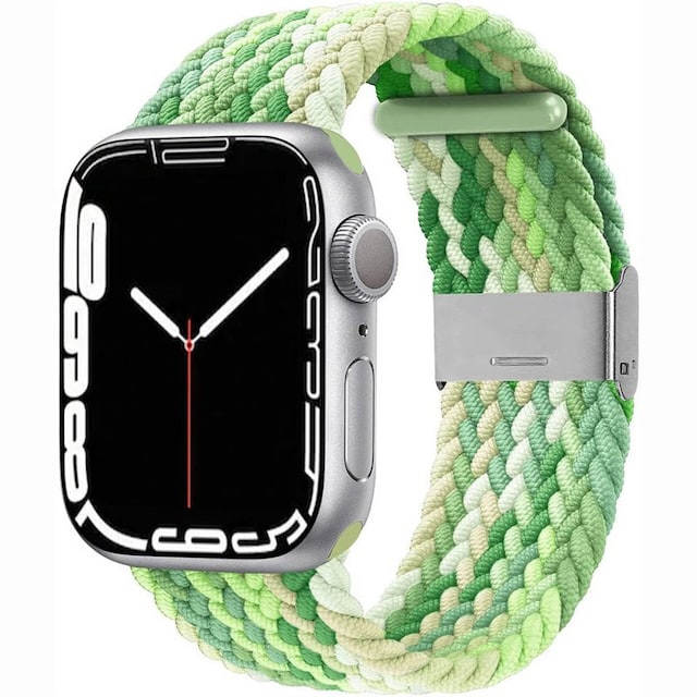 Punottu elastinen rannekoru Apple Watch 7 (41mm) - gradientgreen