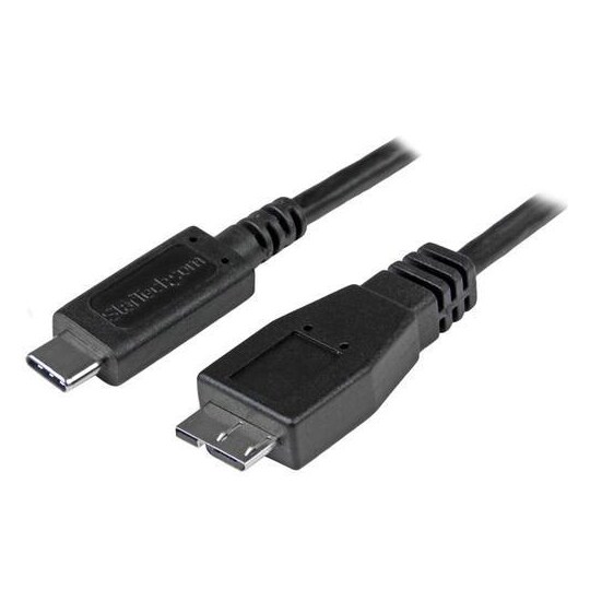 StarTech.com USB31CUB50CM, 0,5 m, USB C, Micro-USB B, USB 3.2 Gen 2 (3.1  Gen 2), Uros/uros, Musta - Gigantti verkkokauppa
