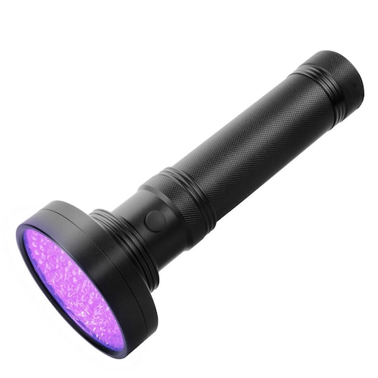 UV-taskulamppu 100 LEDillä 395 nm vedenkestävä - Gigantti verkkokauppa