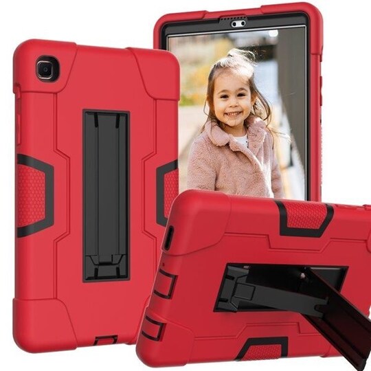Shockproof Kotelo telineellä Samsung Galaxy Tab A7 10.4 (2020)  Punainen/Musta - Gigantti verkkokauppa
