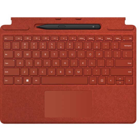 Microsoft Surface Pro 8/9 suojakuori näppäimistöllä (punainen) - Gigantti  verkkokauppa