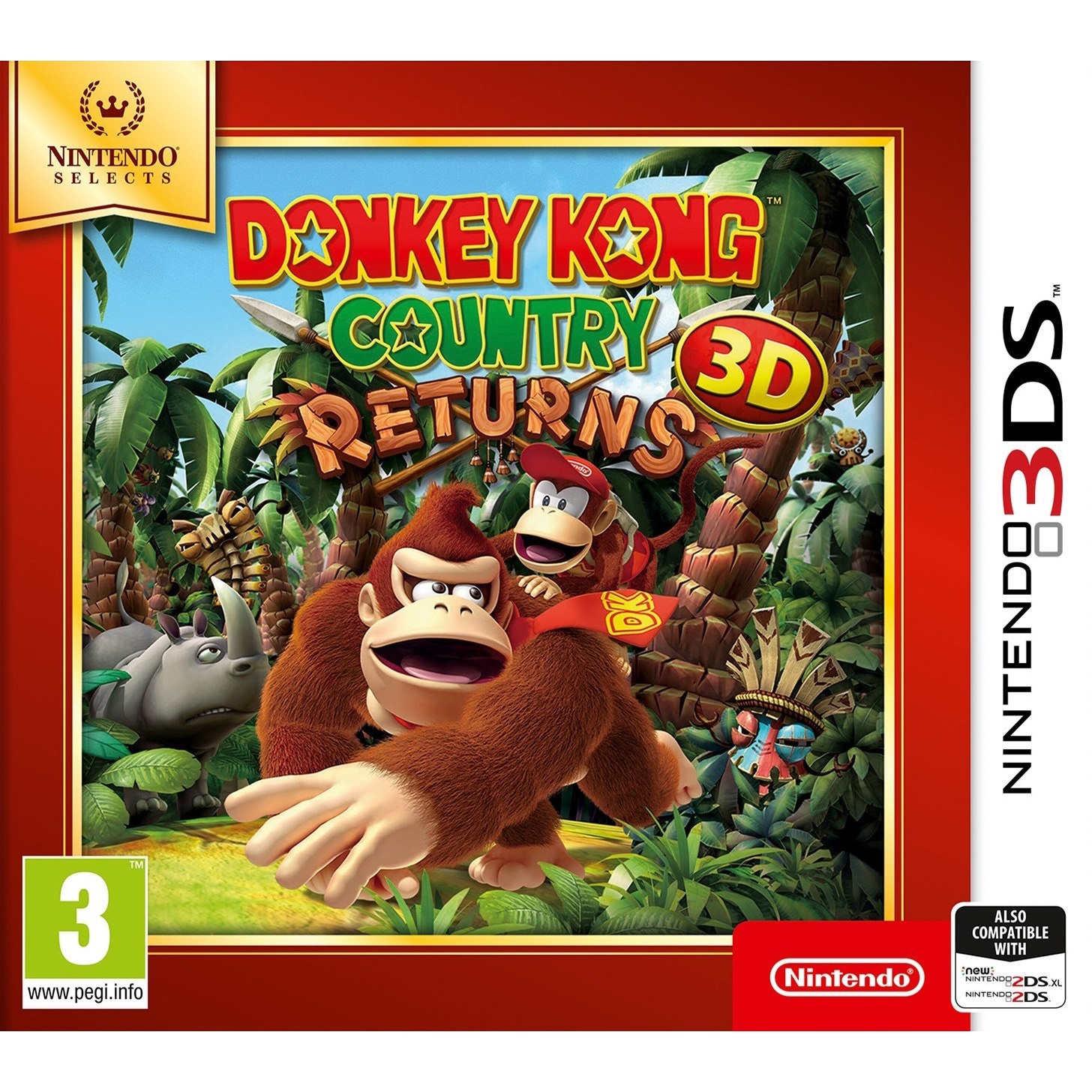 Donkey Kong Country Returns 3D - Nintendo Selects (3DS) - Gigantti  verkkokauppa