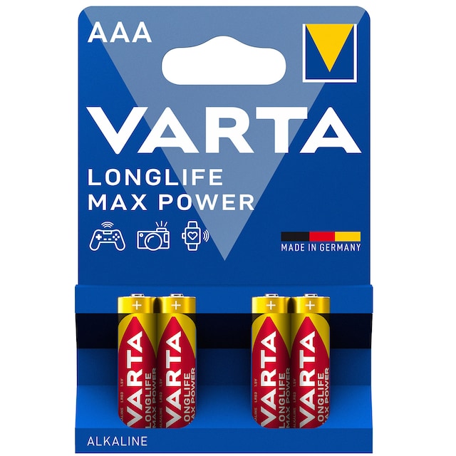 Varta Longlife Max Power AAA paristot (4 kpl)