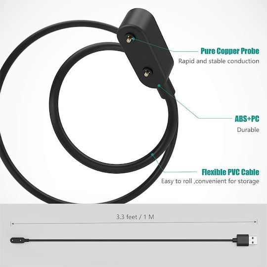 Huawei Watch Fit / Honor / Band / 4X Laturi ABS USB Musta - Gigantti  verkkokauppa