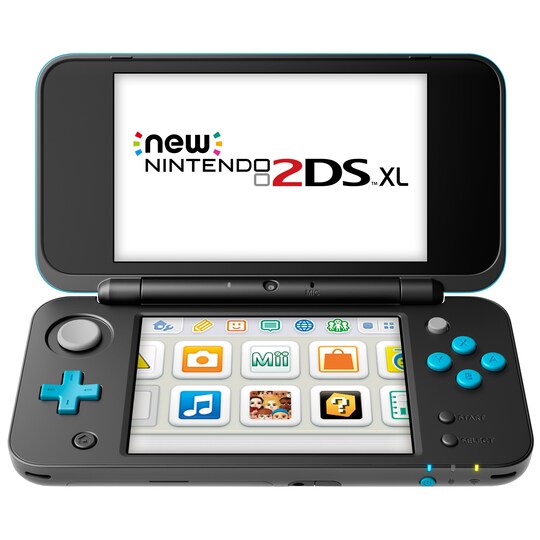 New Nintendo 2DS XL (musta/turkoosi) EU-malli - Gigantti verkkokauppa