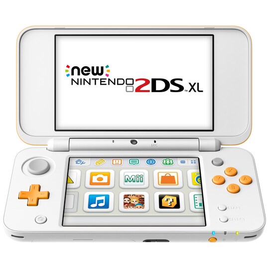 New Nintendo 2DS XL (valkoinen/oranssi) EU-malli - Gigantti verkkokauppa