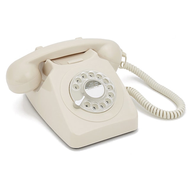 GPO 746 Retro puhelin pyöritettävällä numerokiekolla - Eebenpuu