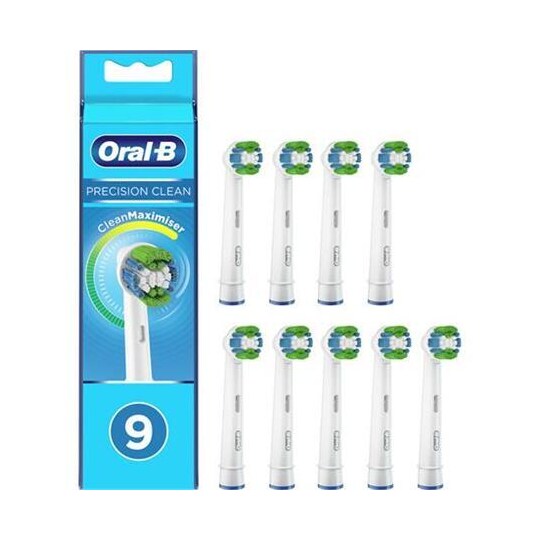 Oral-B-hammasharjaspäät, Precision Clean Rainbow EB20-9 päät, aikuisille,  mukana olevien harjaspäiden lukumäärä 9, valkoinen - Gigantti verkkokauppa