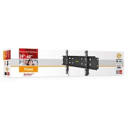 Barkan Spring Lock Flat/ Kaareva TV-seinäteline E30 Seinäteline, Kiinteä, 29-65", Enimmäispaino (kapasiteetti) 50 kg, musta