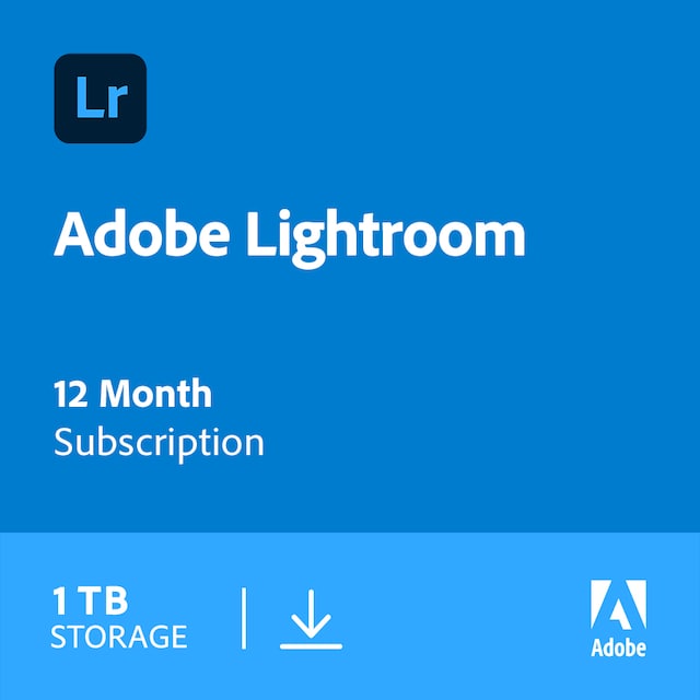 Adobe Lightroom CC - 1 vuoden tilaus - PC Windows, macOS