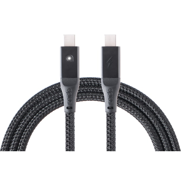 apias Smart USB-C - USB-C latauskaapeli 2 m (musta)