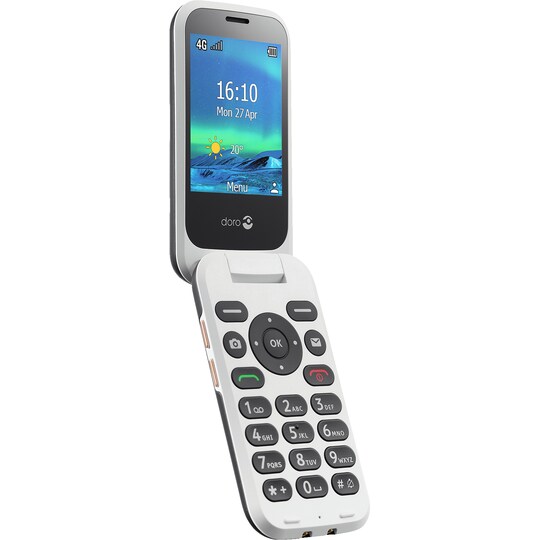 Doro 6881 matkapuhelin (musta/valkoinen) - Gigantti verkkokauppa