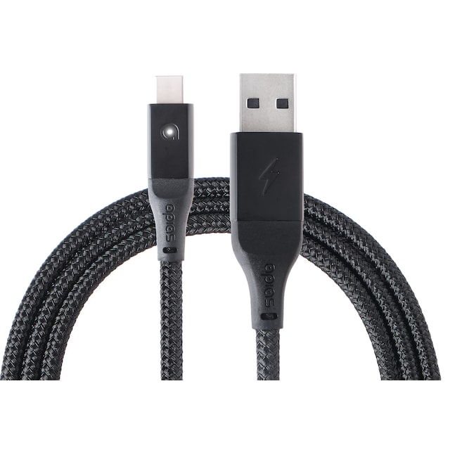 apias Smart USB - USB-C latauskaapeli 2 m (musta)