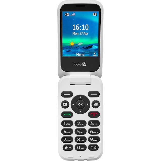 Doro 6821 matkapuhelin (musta/valkoinen)