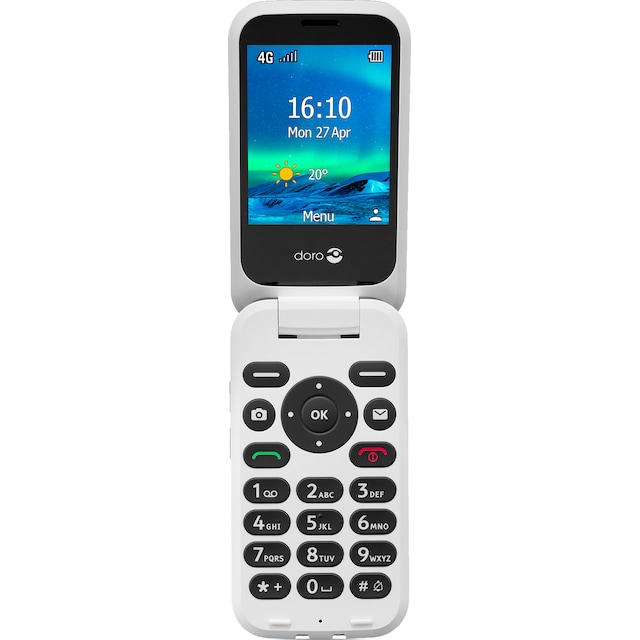 Doro 6821 matkapuhelin (punainen/valkoinen)