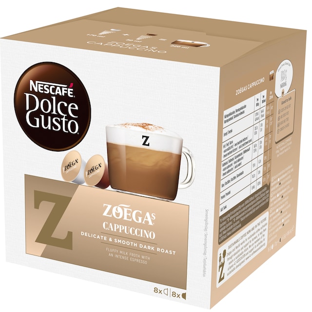 NESCAFÉ Dolce Gusto Zoégas Cappuccino kahvikapselit (16 kpl)