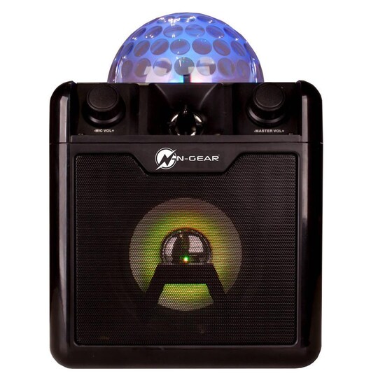 N-Gear Kannettava Bluetooth- ja Disco Karaoke-kaiutin Disco Block 410 50 W,  Kannettava, Langaton yhteys, Musta, Bluetooth - Gigantti verkkokauppa