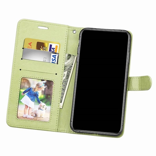Lompakkokotelo 3-kortti Huawei Honor 8 Lite/P8 Lite 2017 - Vihreä -  Gigantti verkkokauppa