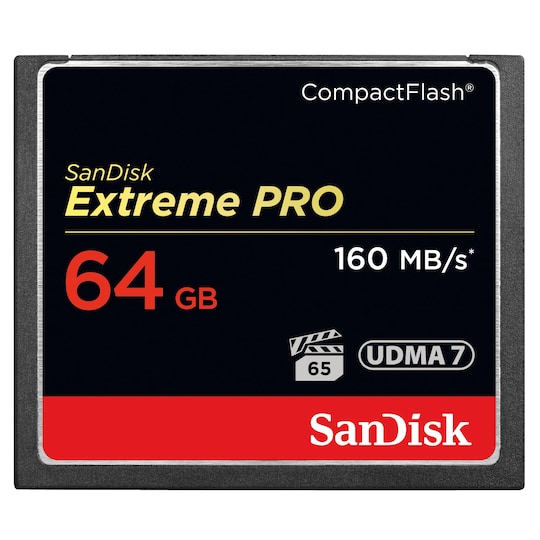 SanDisk CompactFlash Extreme Pro muistikortti (64 GB) - Gigantti  verkkokauppa