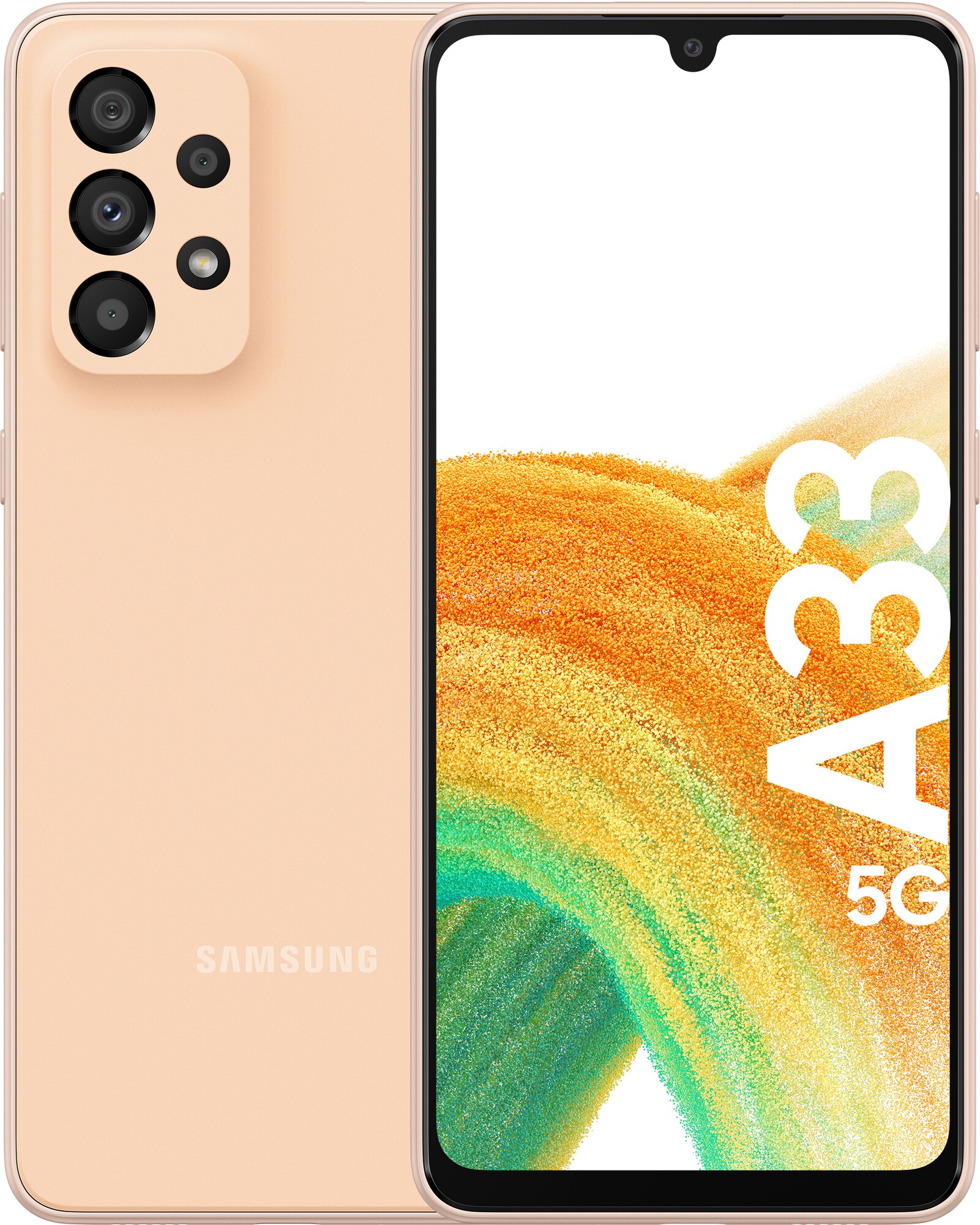 Samsung Galaxy A33 5G älypuhelin 6/128 GB (persikka) - Gigantti verkkokauppa