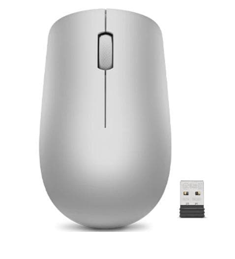 Langaton Lenovo -hiiri 530, optinen hiiri, platinaharmaa, langaton 2,4 GHz  Nano -USB: n kautta - Gigantti verkkokauppa