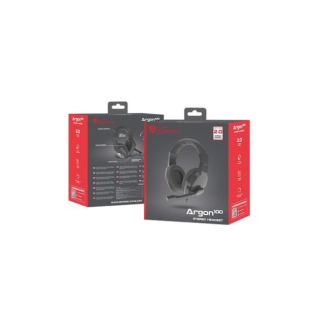 Genesis Gaming Headset, 3,5 mm, ARGON 100, sininen/musta, sisäänrakennettu mikrofoni