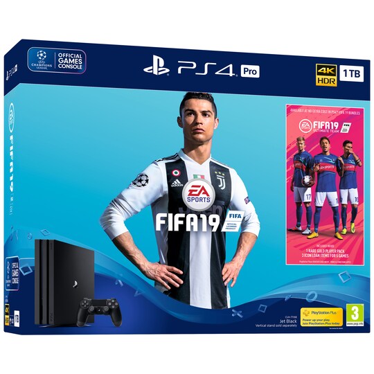 PlayStation 4 Pro 1 TB + FIFA 19 - Gigantti verkkokauppa