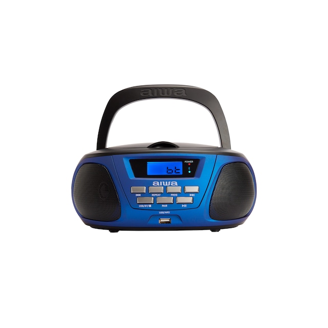 AIWA Mini Boomblaster FM - CD - Bluetooth - USB - sininen - sininen