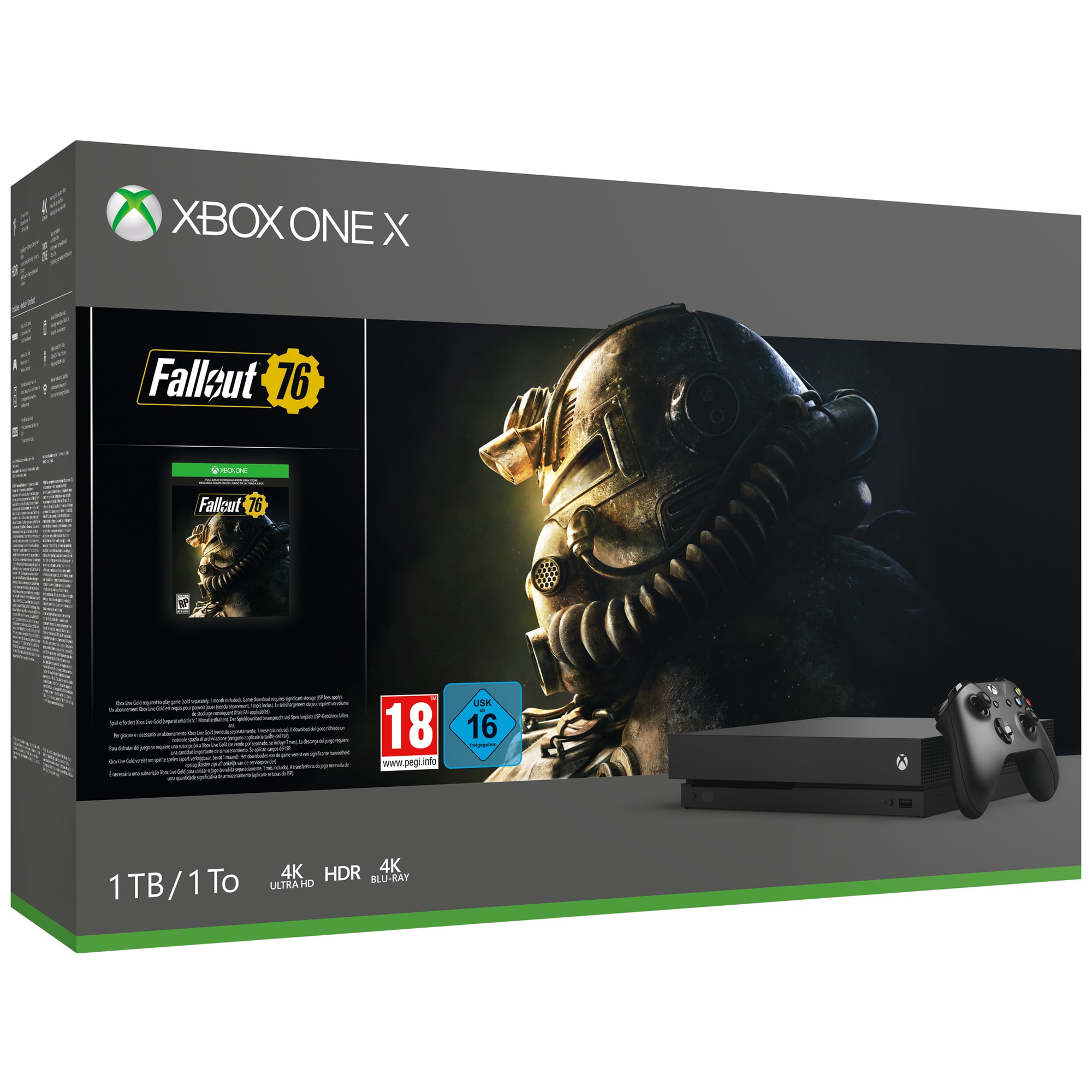Xbox One X 1 TB: Fallout 76 (musta) - Gigantti verkkokauppa