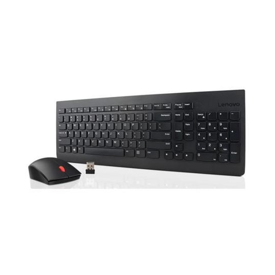 Lenovo Essential Wireless Keyboard and Mouse Combo (US Euro) Näppäimistö ja  hiiri yhdistelmä, langaton, hiiri mukana, englanti US, FI,  numeronäppäimistö, musta, langaton yhteys - Gigantti verkkokauppa