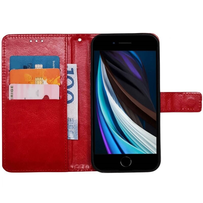 Lompakkokotelo 3-kortti Apple iPhone SE 2022 - Punainen - Gigantti  verkkokauppa