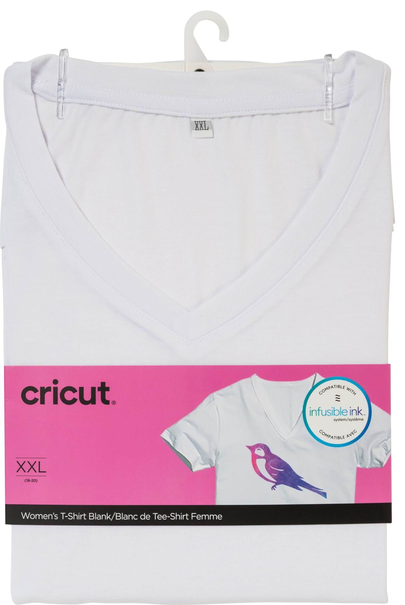 Cricut Infusible Ink naisten valkoinen t-paita (XXL) - Gigantti verkkokauppa