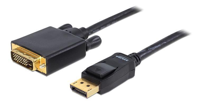 DeLOCK DisplayPort - DVI -kaapeli, DVI -D Dual Link, 1920x1200, 2 m, musta  - Gigantti verkkokauppa