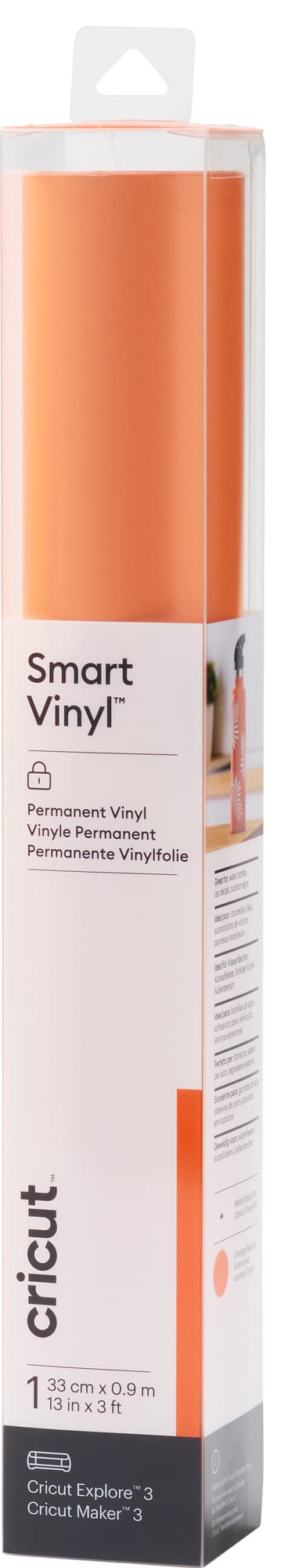 Cricut Smart Vinyl Permanent arkki 33 x 91 cm (oranssi)