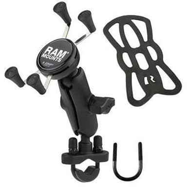 RAM Mounts X-Grip Phone Mount with Handlebar U-Bolt Medium Length Base B Size