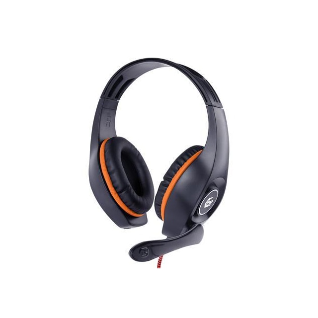 Gembird Gaming kuulokkeet äänenvoimakkuuden säätimellä GHS-05-O Sisäänrakennettu mikrofoni, oranssi/musta, langallinen, Over-Ear