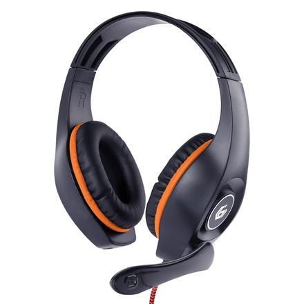 Gembird Gaming kuulokkeet äänenvoimakkuuden säätimellä GHS-05-O  Sisäänrakennettu mikrofoni, oranssi/musta, langallinen, Over-Ear - Gigantti  verkkokauppa