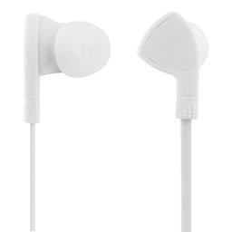E110 In-ear headset, 1-button remote, 3.5mm, mic, white