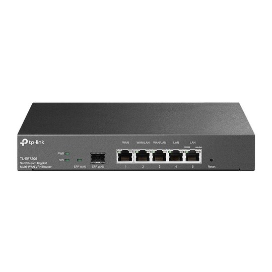 TP-LINK SafeStream Gigabit Multi-WAN VPN-reititin ER7206 10/100/1000  Mbit/s, Ethernet LAN (